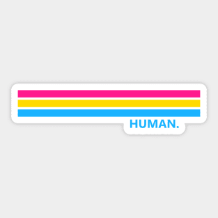 pansexual human pride Sticker